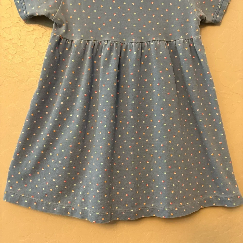 Carter's vintage blue fish button and patch dress size 5